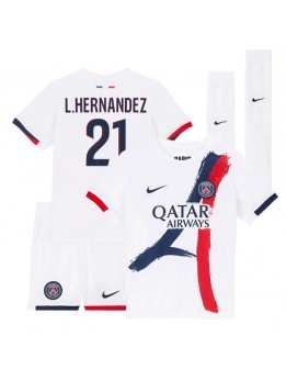 Detské Futbalové oblečenie Paris Saint-Germain Lucas Hernandez #21 2024-25 Krátky Rukáv - Preč (+ trenírky)